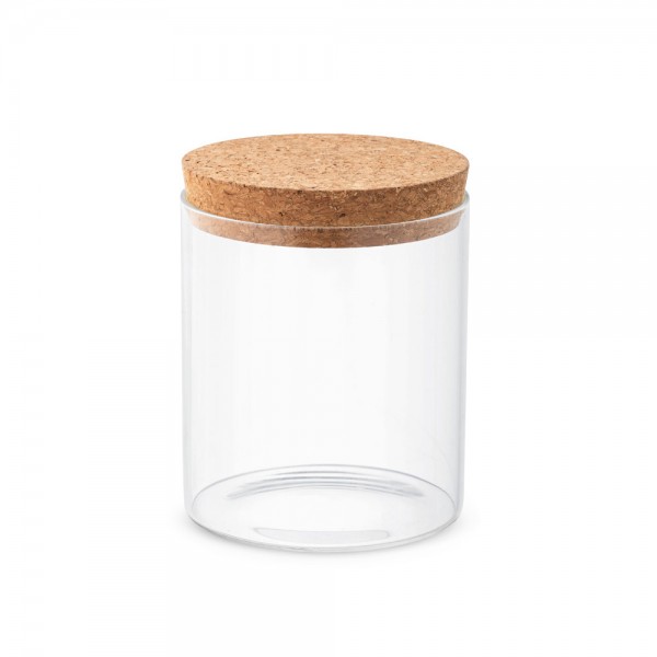 SPICE 700. Contenitore in vetro borosilicato con tappo in sughero 700 mL