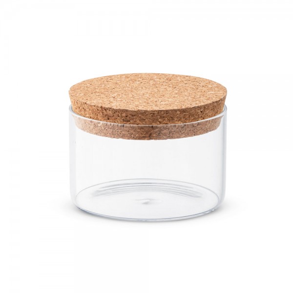 SPICE 380. Contenitore in vetro borosilicato con tappo in sughero 380 mL