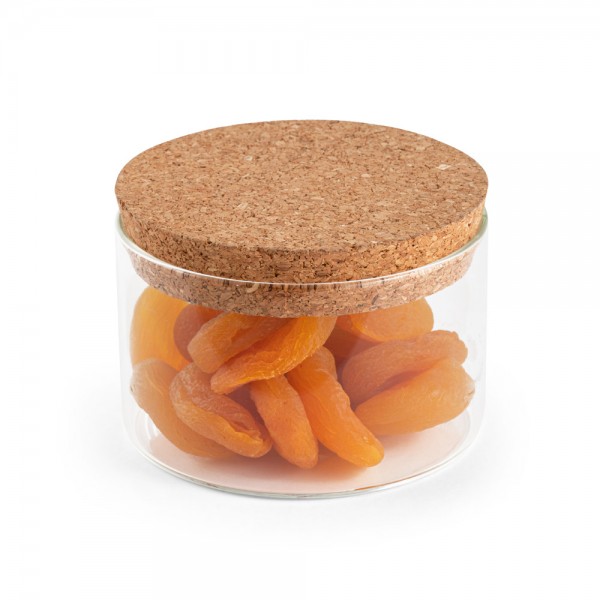 SPICE 380. Contenitore in vetro borosilicato con tappo in sughero 380 mL