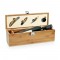 SYRAH. Set da vino in bambù, zinco e acciaio inox
