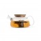 SNEAD. Teiera in vetro borosilicato con coperchio in bambù 750 mL