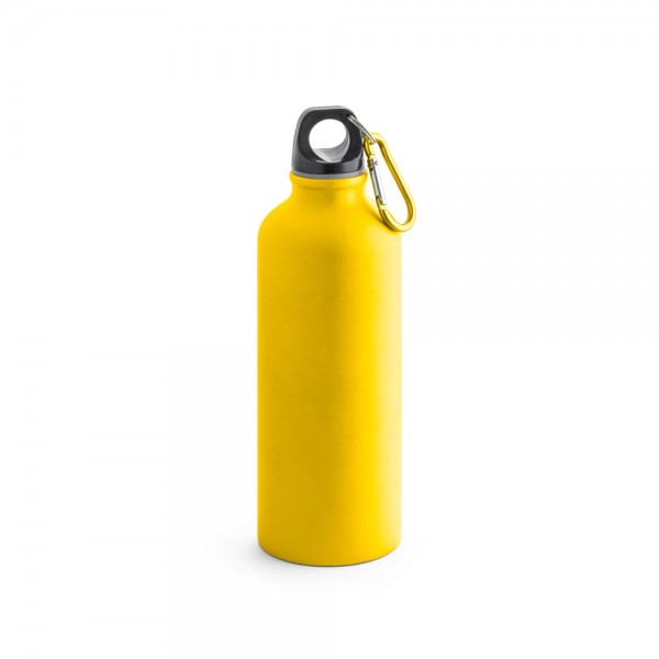 COLLINA. Bottiglia in alluminio con moschettone 540 mL - Nero