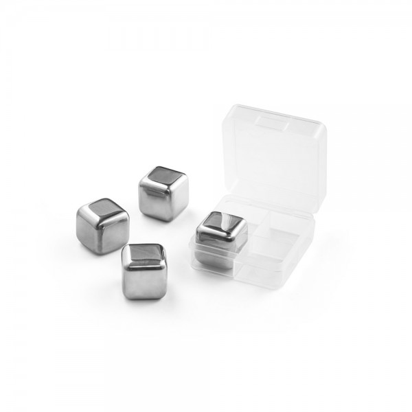 GLACIER. Set di cubi riutilizzabili in acciaio inox