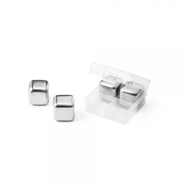 GLACIER. Set di cubi riutilizzabili in acciaio inox