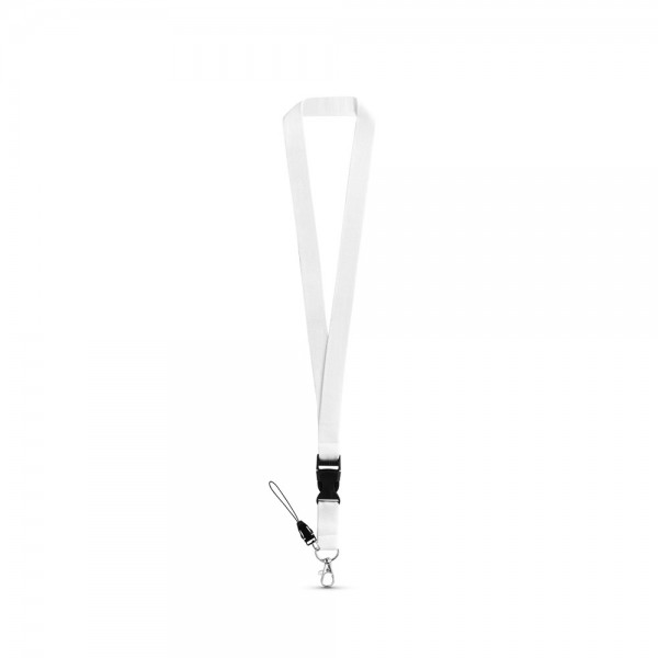 ANQUETIL. Lanyard in poliestere con moschettone in metallo