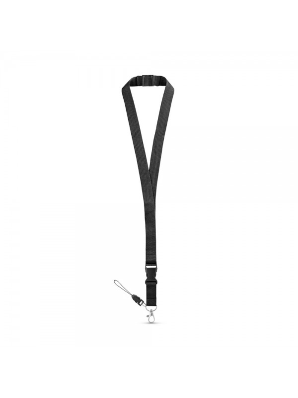 MURRAY. Lanyard in poliestere con moschettone in metallo MURRAY. Lanyard in poliestere con moschettone in metallo