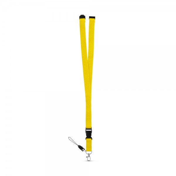 MURRAY. Lanyard in poliestere con moschettone in metallo