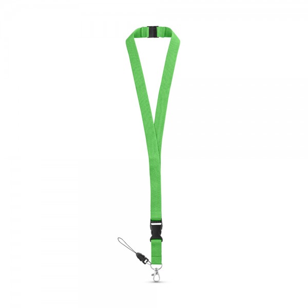 MURRAY. Lanyard in poliestere con moschettone in metallo