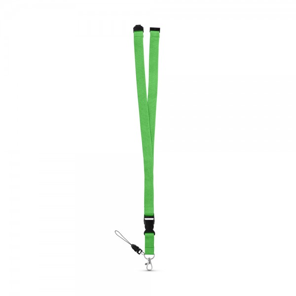 MURRAY. Lanyard in poliestere con moschettone in metallo