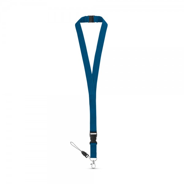 MURRAY. Lanyard in poliestere con moschettone in metallo