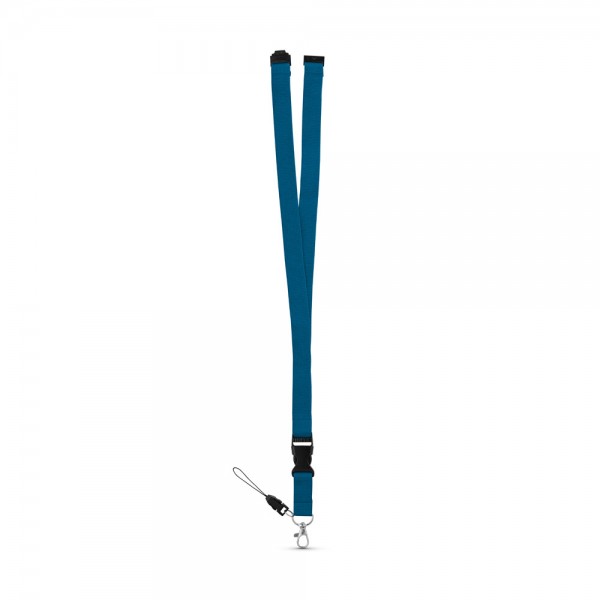 MURRAY. Lanyard in poliestere con moschettone in metallo
