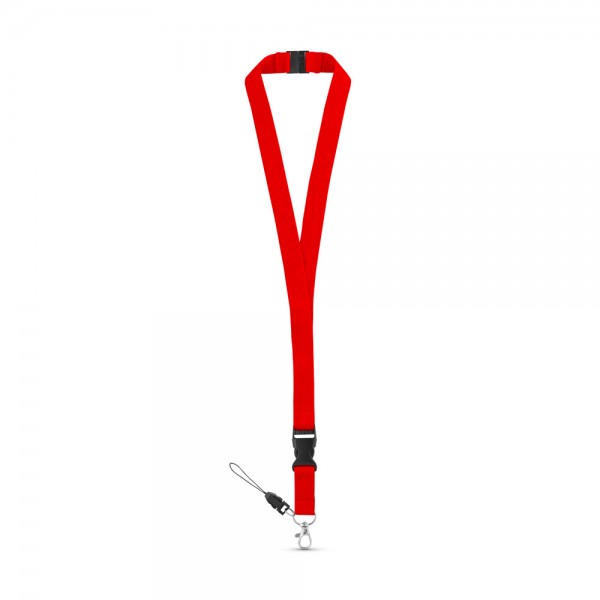 MURRAY. Lanyard in poliestere con moschettone in metallo