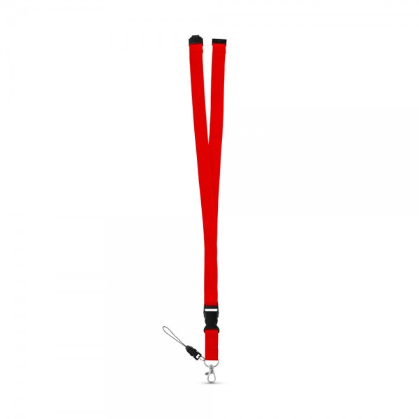 MURRAY. Lanyard in poliestere con moschettone in metallo