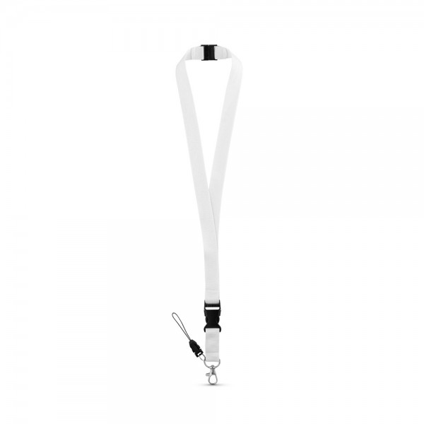 MURRAY. Lanyard in poliestere con moschettone in metallo