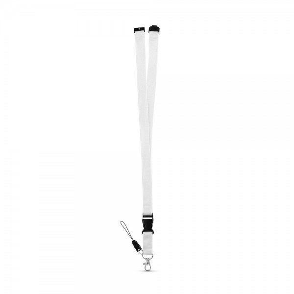 MURRAY. Lanyard in poliestere con moschettone in metallo