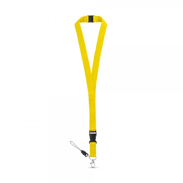 MURRAY. Lanyard in poliestere con moschettone in metallo