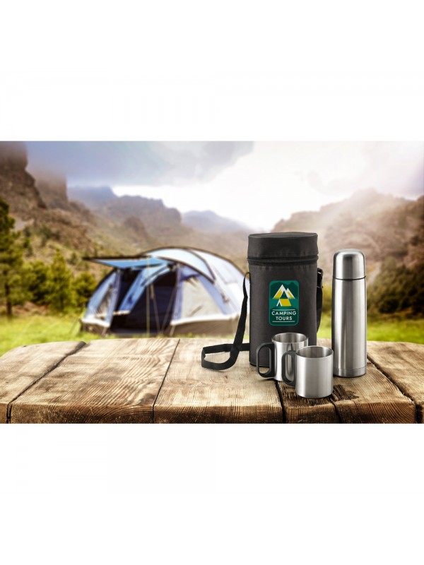 DURANT. Set con thermos e tazze in acciaio inossidabile DURANT. Set con thermos e tazze in acciaio inossidabile