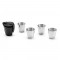 HIMALAYAS. Set di 4 bicchieri in acciaio inossidabile 25 mL
