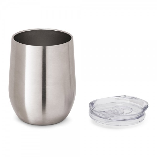 RONDE. Bicchiere da viaggio da in acciaio inox 400 mL