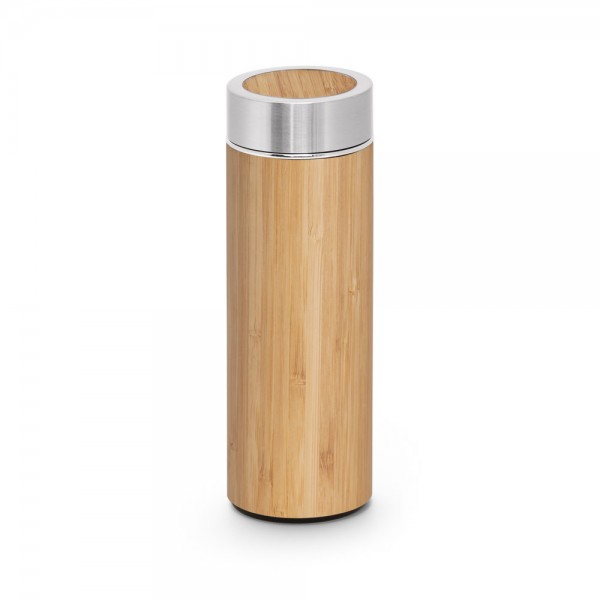 NATUREL. Borraccia termica in bambù e acciaio inox (90% riciclato) 430 mL