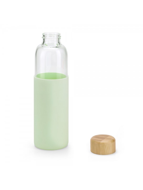 DAKAR. Borraccia in vetro borosilicato e bambù 600 mL DAKAR. Borraccia in vetro borosilicato e bambù 600 mL