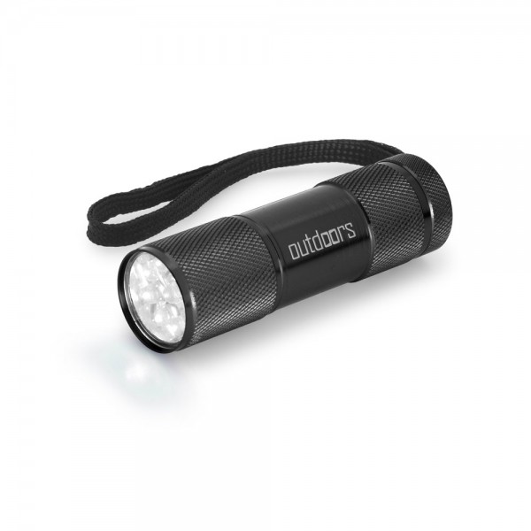 FLASHY. Torcia in alluminio con 9 LED