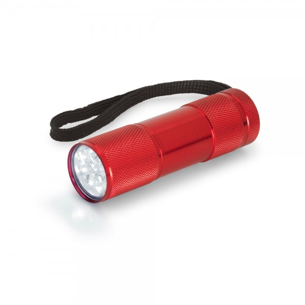 FLASHY. Torcia in alluminio con 9 LED