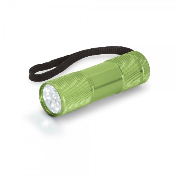 FLASHY. Torcia in alluminio con 9 LED