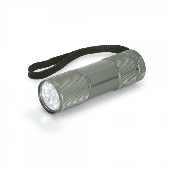 FLASHY. Torcia in alluminio con 9 LED