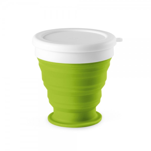 ASTRADA. Bicchiere da viaggio pieghevole in silicone e PP 250 mL