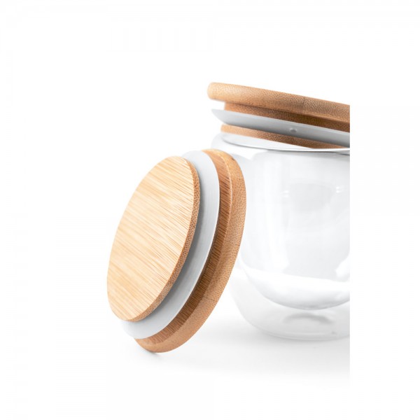 ECUADOR M. Bicchiere da viaggio in vetro borosilicato 250 mL