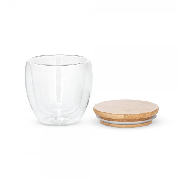 ECUADOR M. Bicchiere da viaggio in vetro borosilicato 250 mL