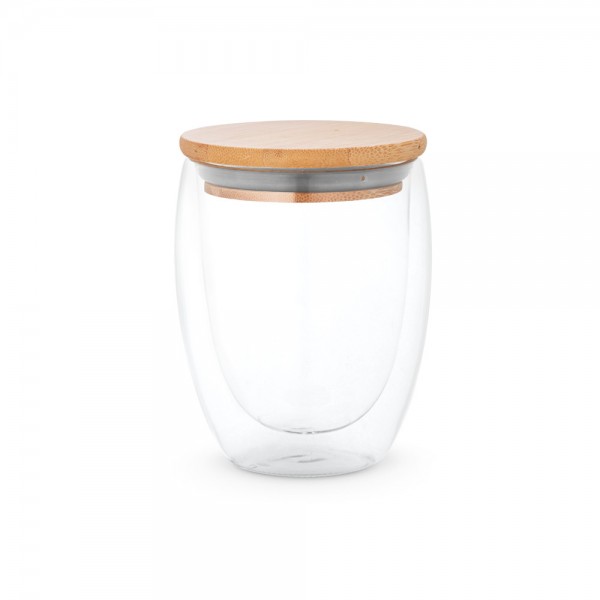 ECUADOR L. Bicchiere da viaggio in vetro borosilicato 350 mL