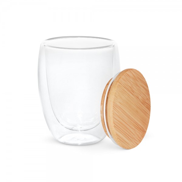 ECUADOR 350. Bicchiere da viaggio in vetro borosilicato 350 mL