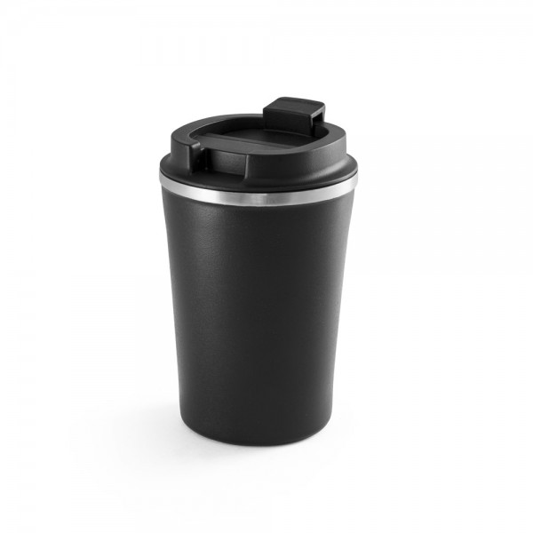 PHELPS. Bicchiere da viaggio in acciaio inox e PP 470ml