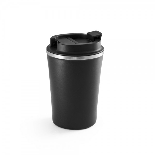 PHELPS. Bicchiere da viaggio in acciaio inox e PP 470ml