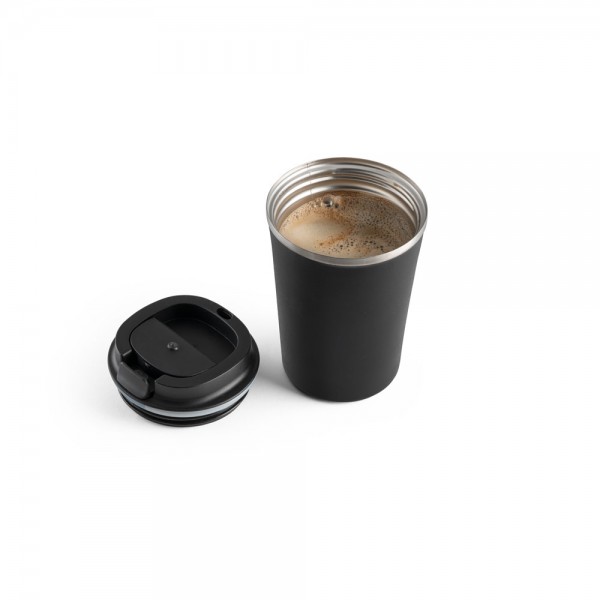 PHELPS. Bicchiere da viaggio in acciaio inox e PP 470ml