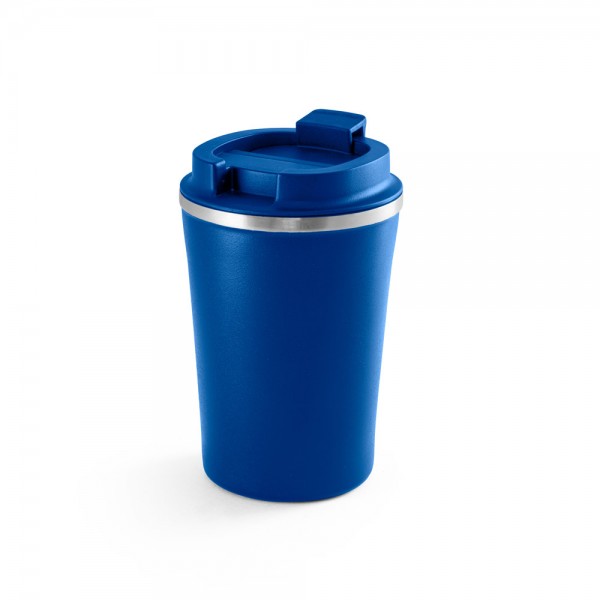 PHELPS. Bicchiere da viaggio in acciaio inox e PP 470ml