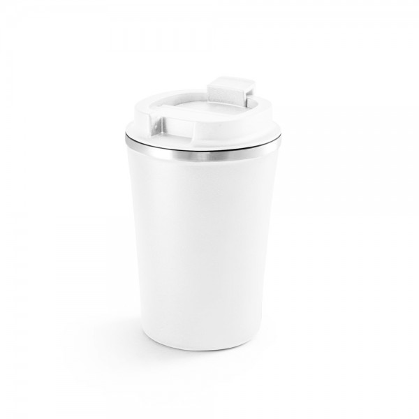 PHELPS. Bicchiere da viaggio in acciaio inox e PP 470ml
