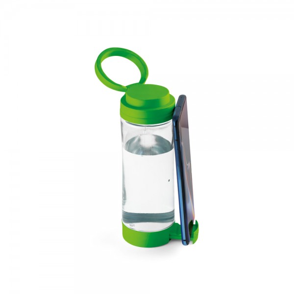 QUINTANA. Borraccia sportiva in vetro con tappo in PP 390 mL