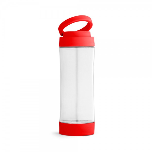 QUINTANA. Borraccia sportiva in vetro con tappo in PP 390 mL