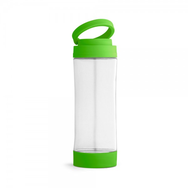 QUINTANA. Borraccia sportiva in vetro con tappo in PP 390 mL