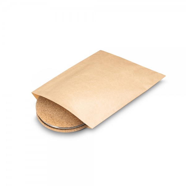 TILBURY. Specchietto da borsa doppio in sughero