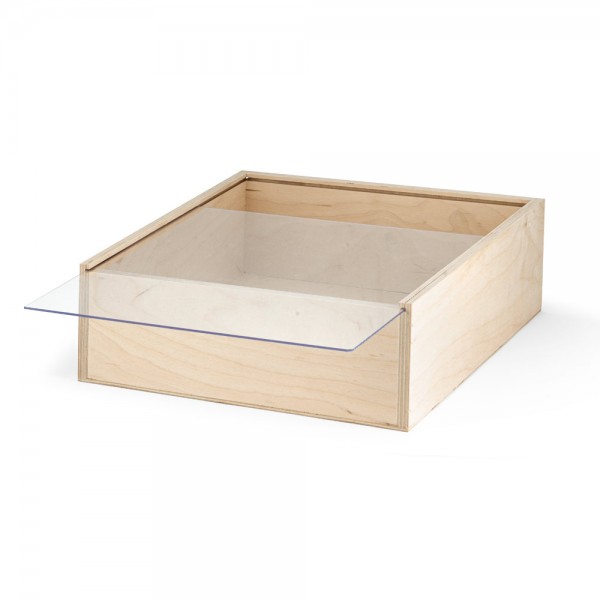 BOXIE CLEAR L. Scatola di legno L