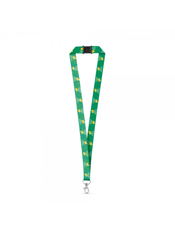 DOVER. Lanyard per sublimazione in poliestere riciclato (100% rPET) con moschettone DOVER. Lanyard per sublimazione in poliestere riciclato (100% rPET) con moschettone