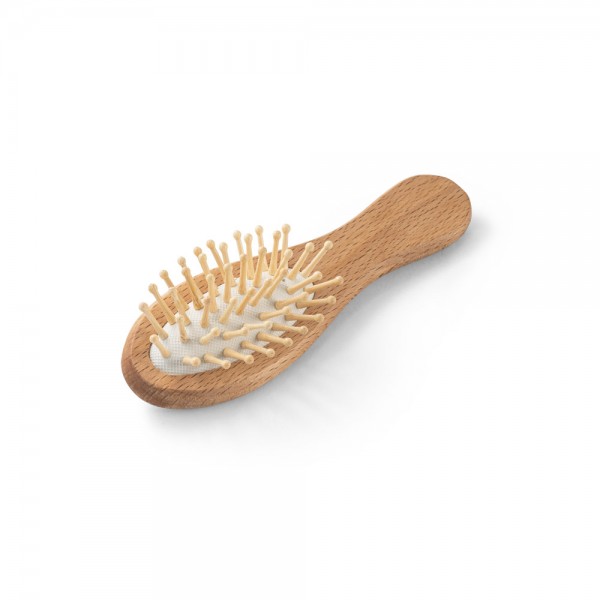 DERN. Spazzola per capelli in legno con denti in bambù