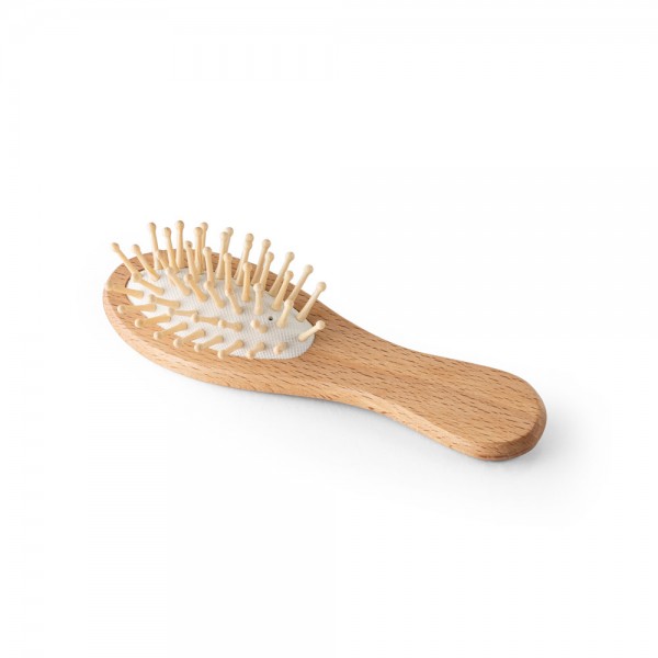 DERN. Spazzola per capelli in legno con denti in bambù