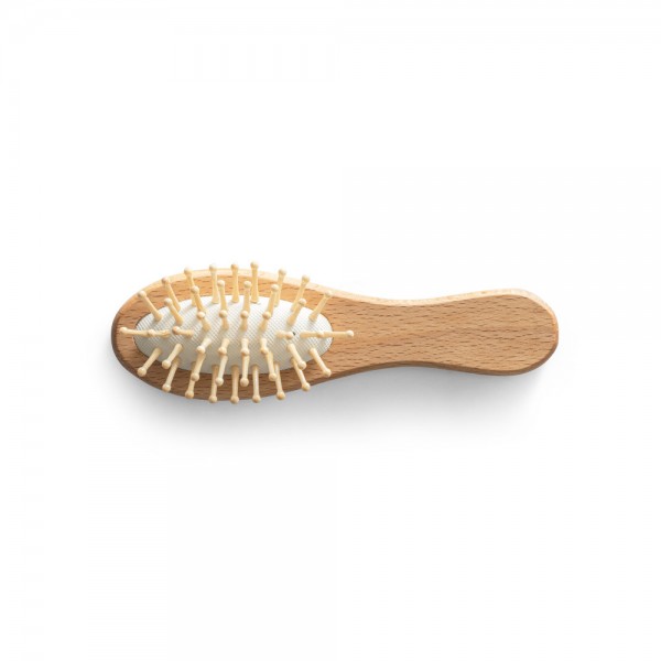 DERN. Spazzola per capelli in legno con denti in bambù