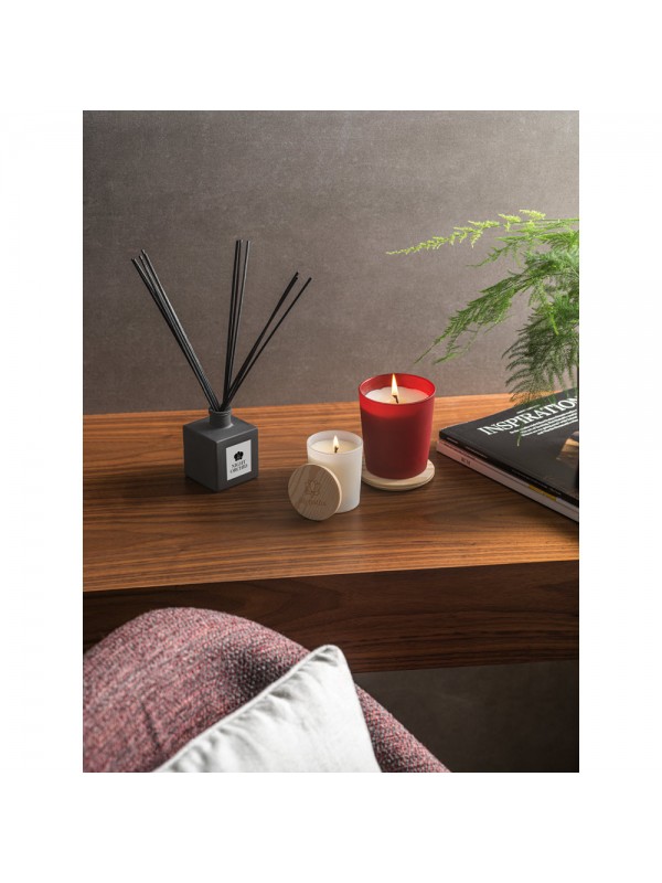 DUVAL. Candela profumata in bicchiere di vetro con coperchio in sughero 180 g DUVAL. Candela profumata in bicchiere di vetro con coperchio in sughero 180 g