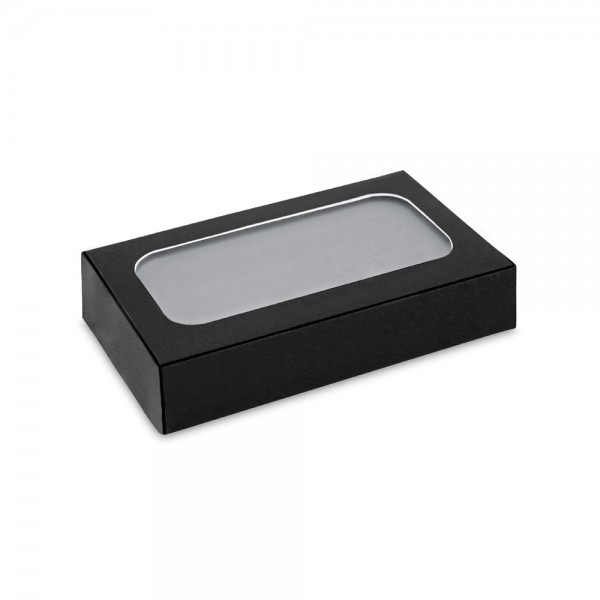 CASSINI. Power bank da 4'000 mAh con caricatore wireless da 5W in alluminio riciclato (100% rAL)